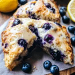 Sourdough Discard Blueberry Lemon Scones