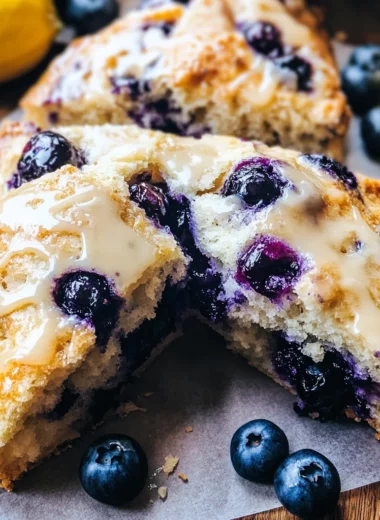 Sourdough Discard Blueberry Lemon Scones
