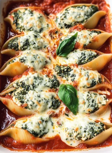 Spinach and Ricotta Stuffed Shells Recipe