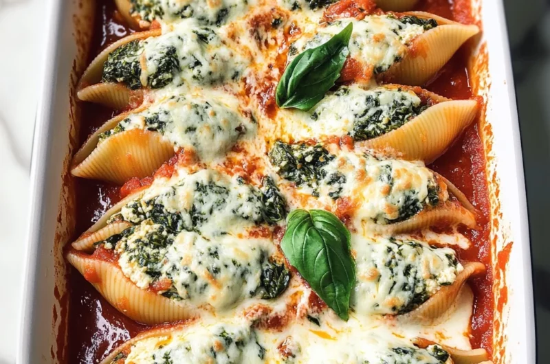 Spinach and Ricotta Stuffed Shells Recipe