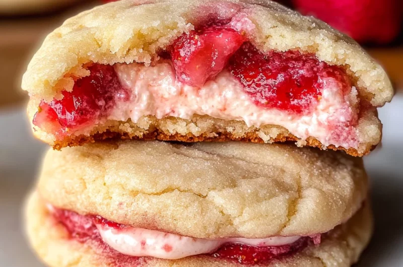 Strawberry Cheesecake Cookies