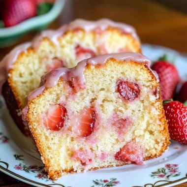 Strawberry Pound Cake