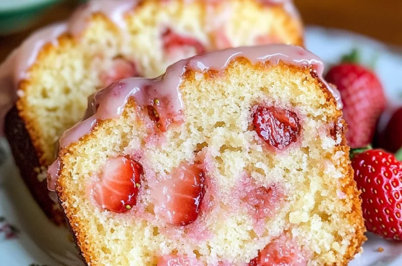 Strawberry Pound Cake