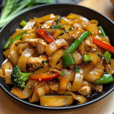 Street Style Thai Drunken Noodles