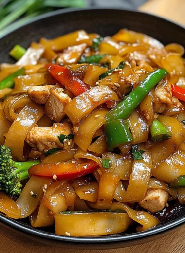Street Style Thai Drunken Noodles