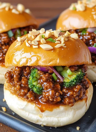 Thai Sloppy Joe Sliders