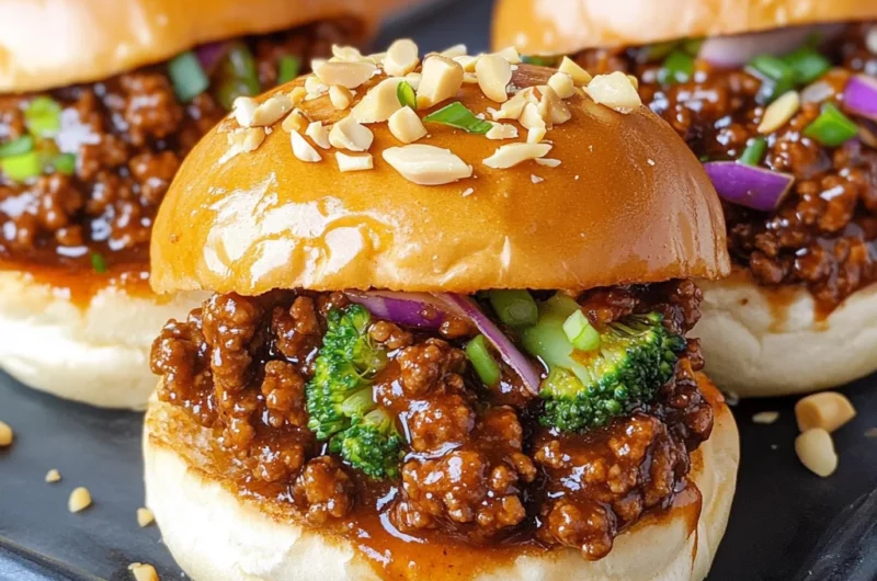 Thai Sloppy Joe Sliders