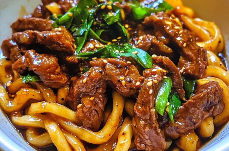 Trust Me, This Black Pepper Beef Udon Is Easier Than It Looks!