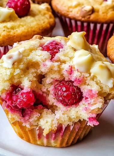 White Chocolate Raspberry Muffins