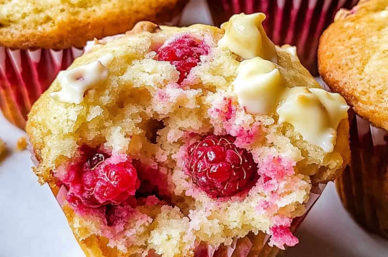 White Chocolate Raspberry Muffins