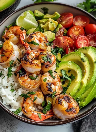 Zesty Lime Shrimp & Coconut Rice Bowls