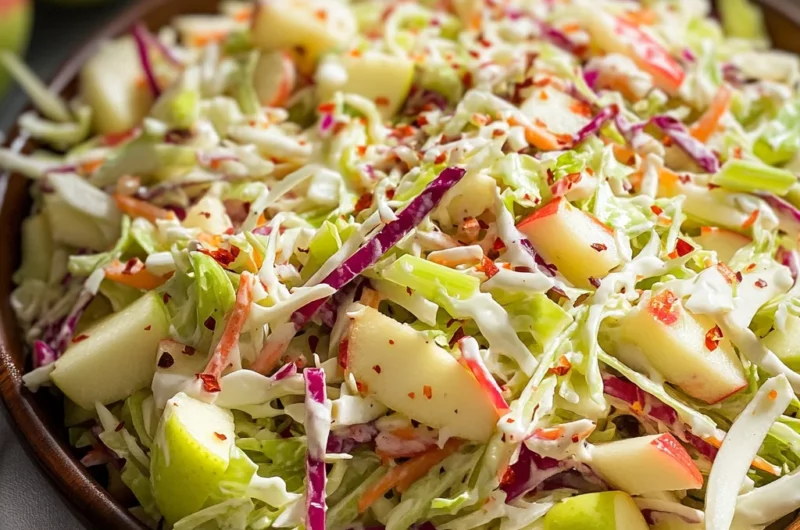 Apple Cabbage Coleslaw Recipe