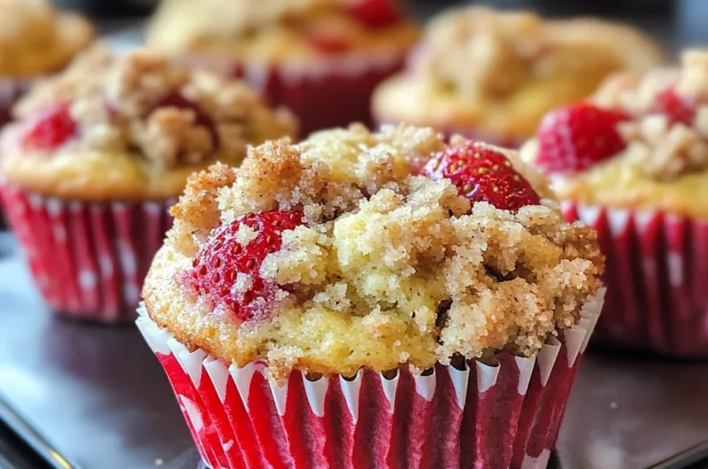 Bakery Style Strawberry Muffins