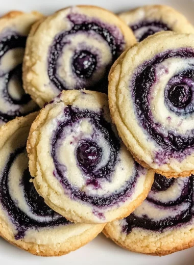Blueberry Cheesecake Swirl Cookies