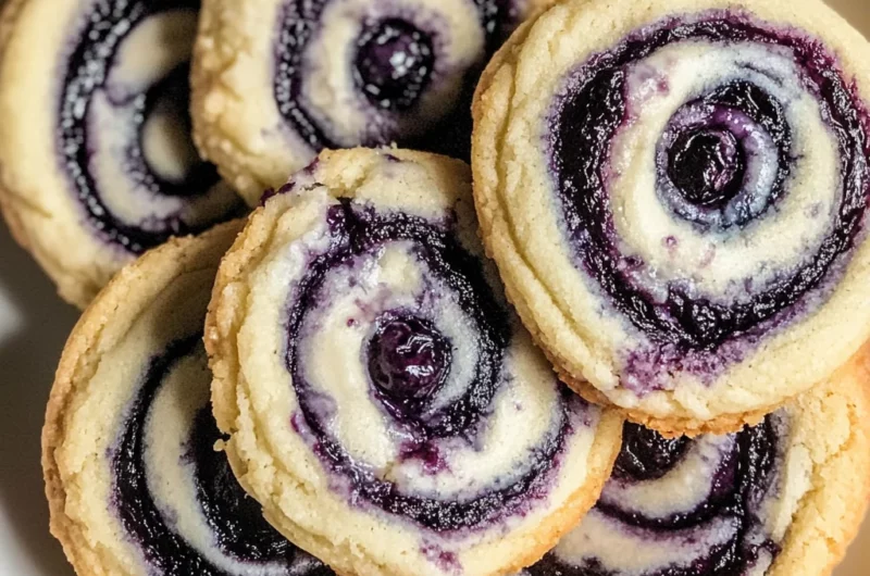 Blueberry Cheesecake Swirl Cookies