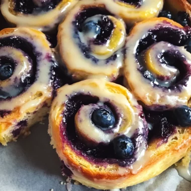 Blueberry Lemon Sourdough Sweet Rolls
