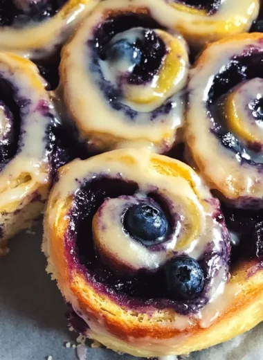 Blueberry Lemon Sourdough Sweet Rolls
