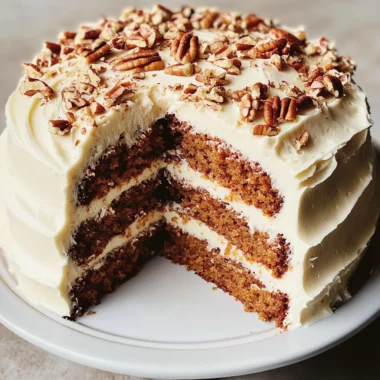 Carrot Cake with Buttercream Frosting Recipe