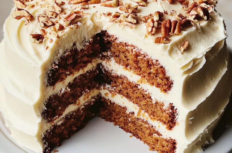 Carrot Cake with Buttercream Frosting Recipe