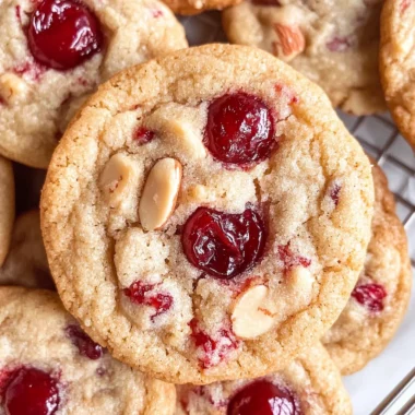 Cherry Almond Cookies {No Chill}