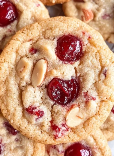 Cherry Almond Cookies {No Chill}