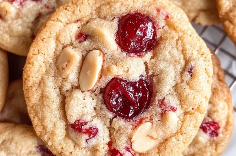 Cherry Almond Cookies {No Chill}