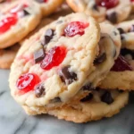 Cherry Chocolate Chip Shortbread Cookies