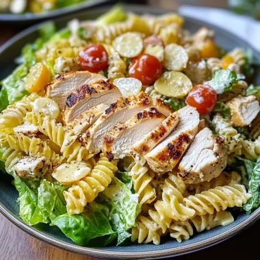 Chicken Caesar Pasta Salad