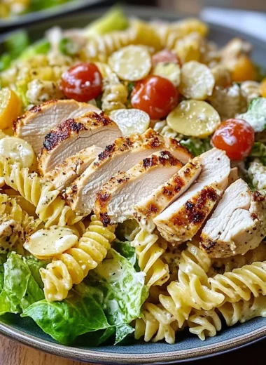 Chicken Caesar Pasta Salad