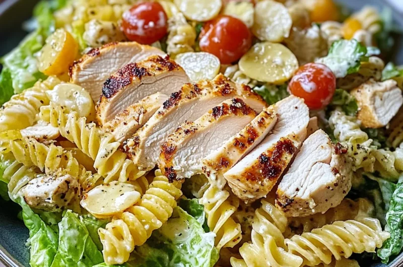Chicken Caesar Pasta Salad