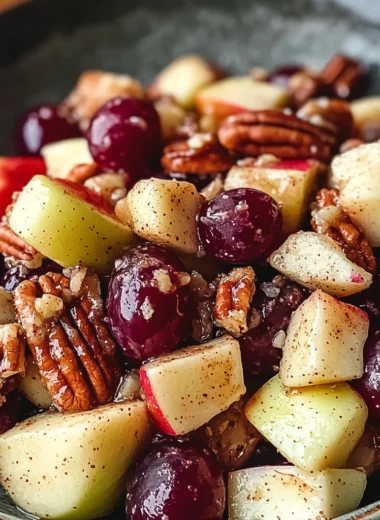 Cinnamon Apple Grape Salad