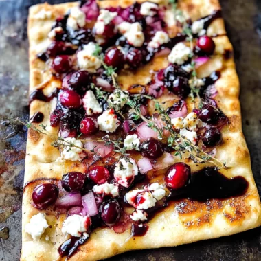 Cranberry Goat Cheese Flatbread