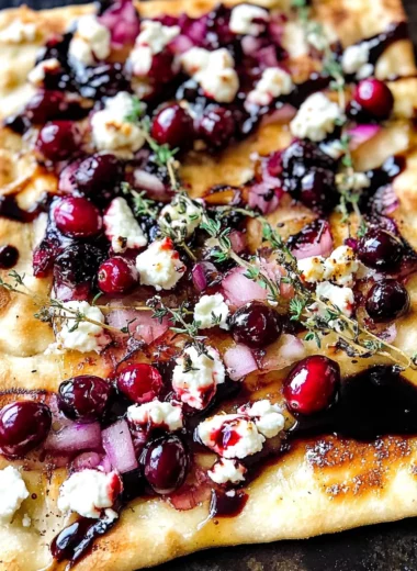 Cranberry Goat Cheese Flatbread