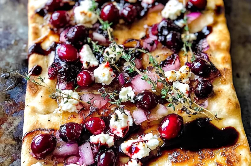 Cranberry Goat Cheese Flatbread