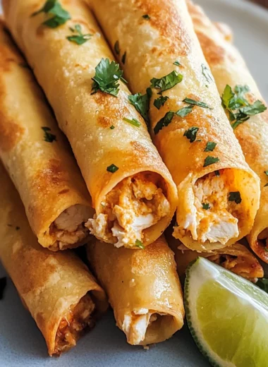 Cream Cheese Chicken Taquitos