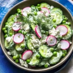Creamy Cucumber Pea Salad