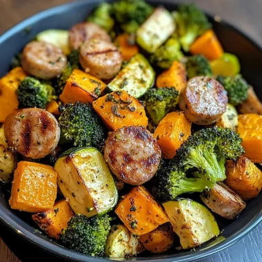 Create a Flavorful Sausage Veggie Skillet Bowl in Just 30 Minutes!