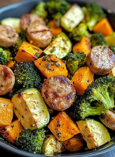 Create a Flavorful Sausage Veggie Skillet Bowl in Just 30 Minutes!