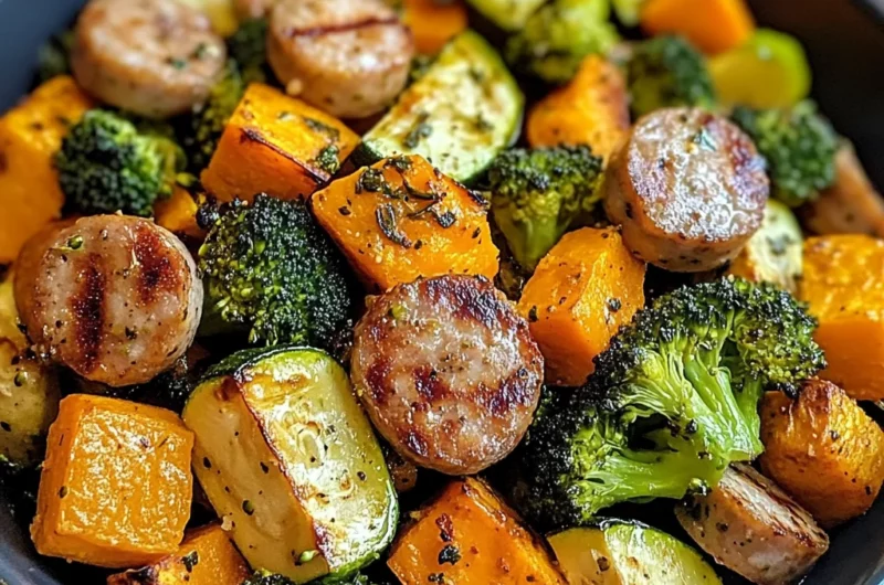 Create a Flavorful Sausage Veggie Skillet Bowl in Just 30 Minutes!
