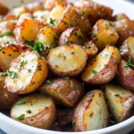 Crispy Garlic Roasted Potatoes