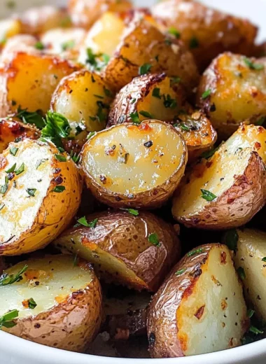 Crispy Garlic Roasted Potatoes