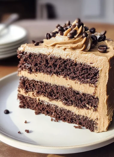 Dark Chocolate Espresso Cake with Brown Butter Frosting