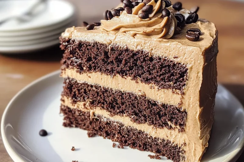 Dark Chocolate Espresso Cake with Brown Butter Frosting