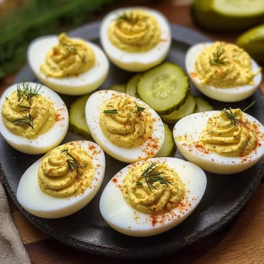 Dill Pickle Deviled Eggs