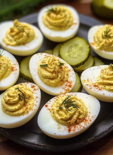 Dill Pickle Deviled Eggs