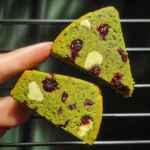 Easy Baked Matcha Cookies With Cranberries