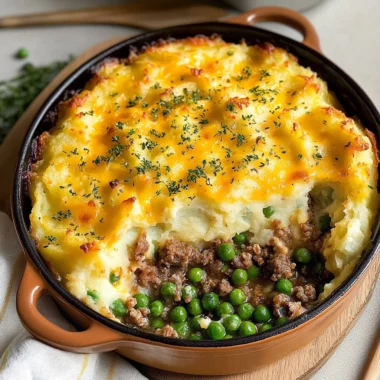 Easy Rustic Shepherd's Pie with The Cheesiest Mashed Potatoes