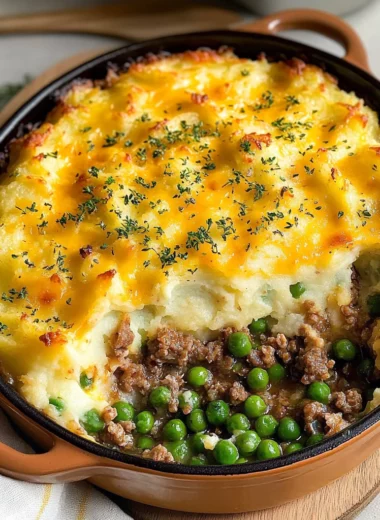 Easy Rustic Shepherd's Pie with The Cheesiest Mashed Potatoes