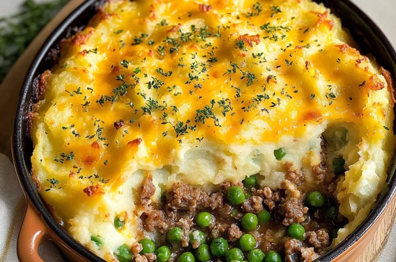 Easy Rustic Shepherd's Pie with The Cheesiest Mashed Potatoes