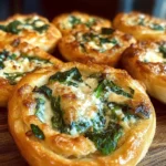 Easy Spinach Cottage Cheese Flat Bagels